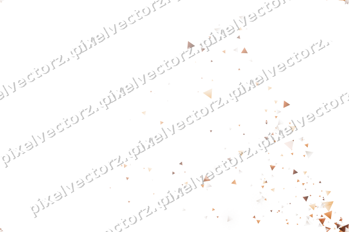Nahtloser Glitzerfächer aus Dreiecken auf transparentem Grund
