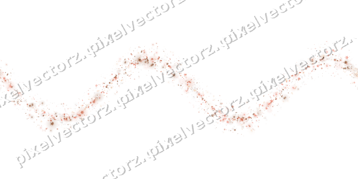 Nahtlose Glitzerwelle aus Sternen und Konfetti auf transparentem Grund