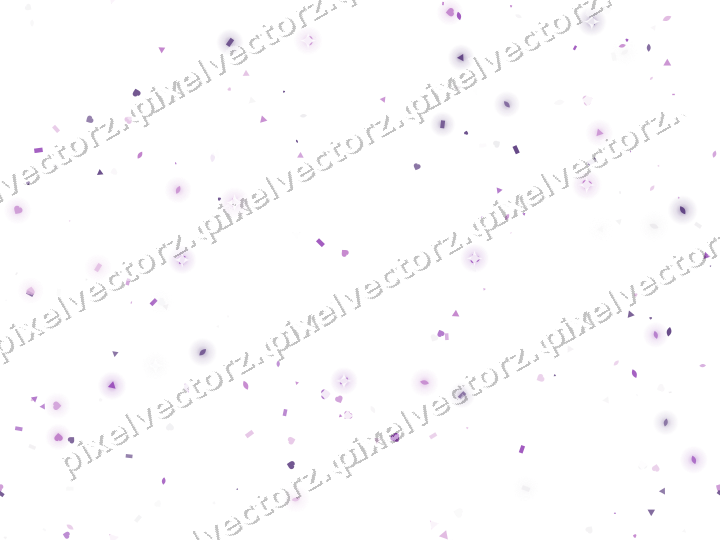 Nahtlose Glitzerstreuung in Violett auf transparentem Grund