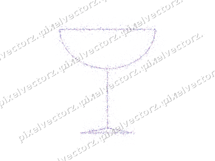 Nahtlose Glitzer-Sektschale in Violett auf transparentem Grund