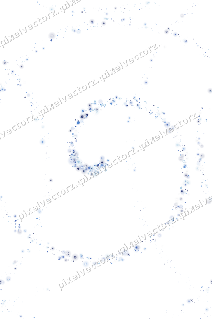 Nahtlose Glitzerspirale aus Herzen und Ringen auf transparentem Grund