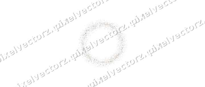 Nahtloser Glitzerkranz aus Punkten und Ringen auf transparentem Grund