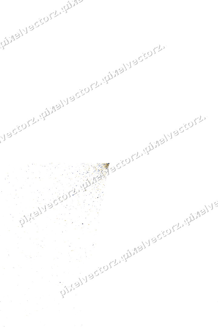 Nahtloser Glitzerfächer aus Funken auf transparentem Grund