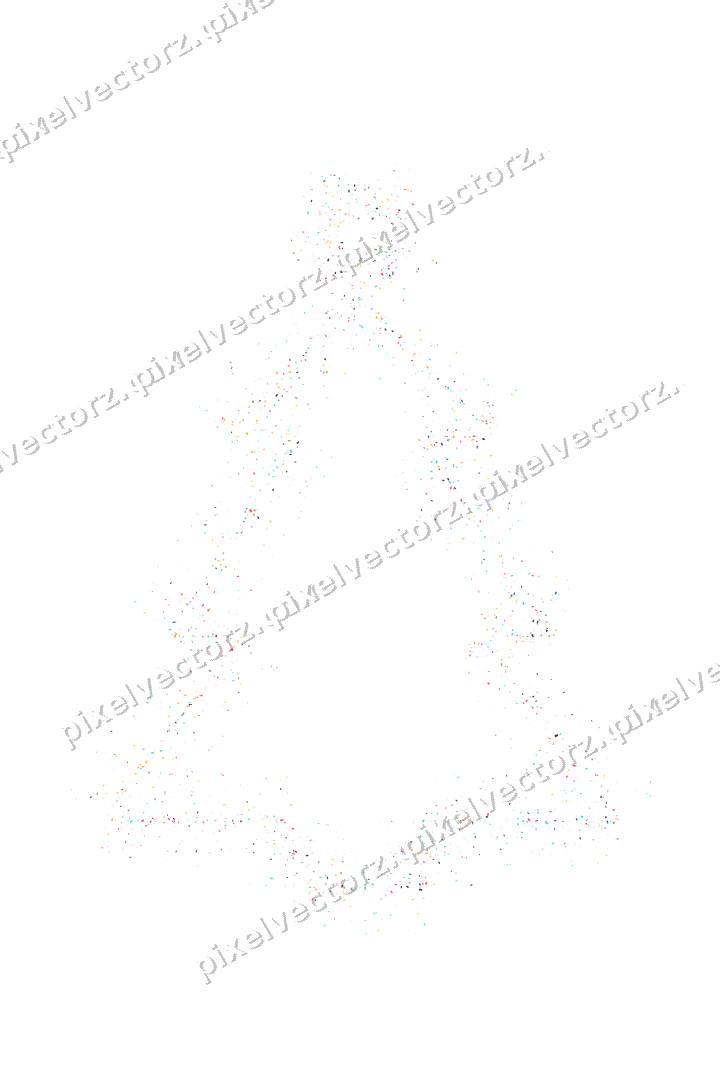 Nahtloser Glitzer-Weihnachtsbaum in Rosa auf transparentem Grund