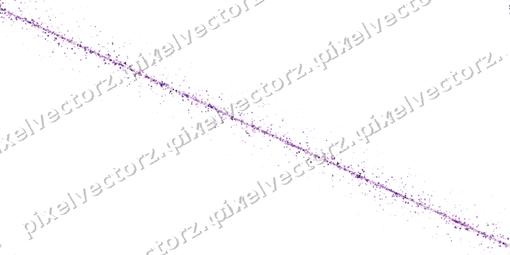 Nahtloses Glitzerband aus Dreiecken in Violett auf transparentem Grund