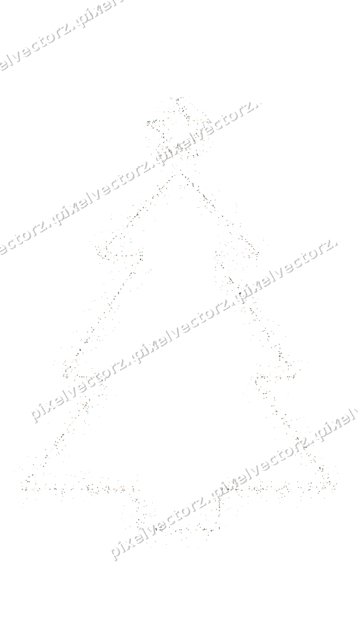 Nahtloser Glitzer-Weihnachtsbaum in Dunkelgrün auf transparentem Grund
