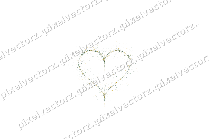 Nahtloses Glitzerherz aus Sternen und Rauten auf transparentem Grund