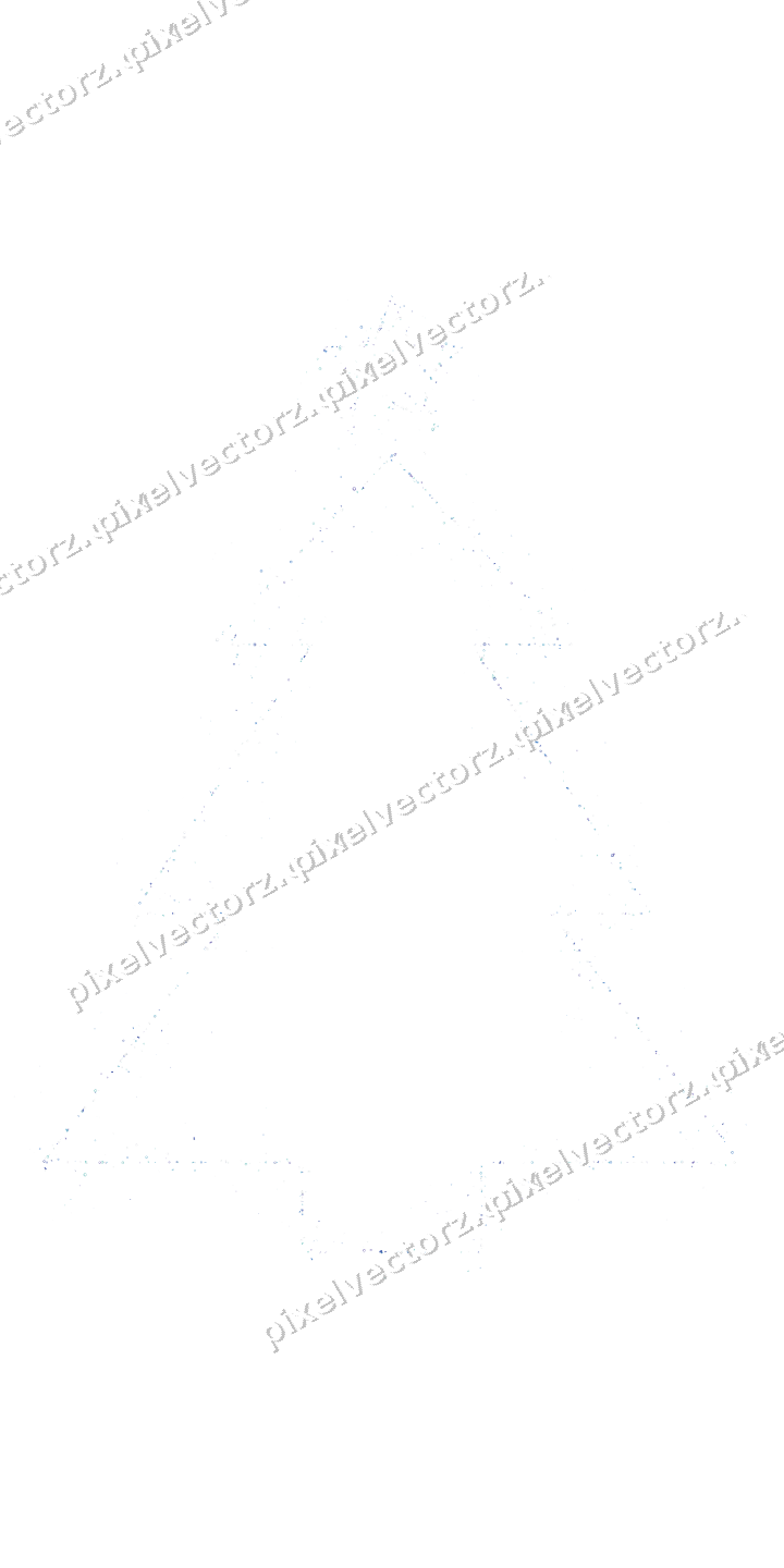 Nahtloser Glitzer-Weihnachtsbaum in Blau auf transparentem Grund