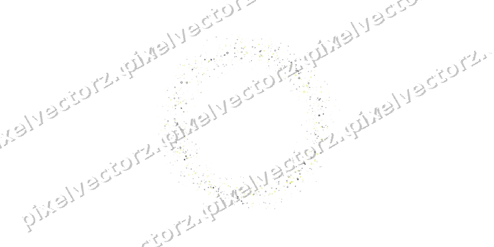 Nahtloser Glitzerkranz aus Sternen und Ringen auf transparentem Grund