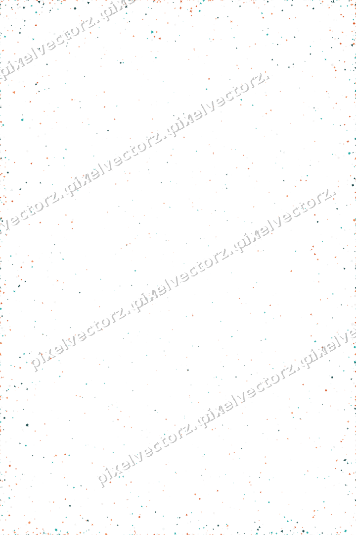 Nahtlose Glitzervignette in Orange und Petrol auf transparentem Grund