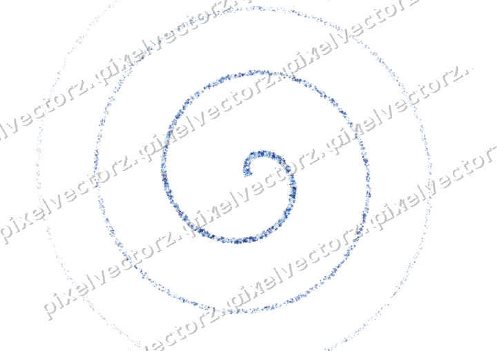 Nahtlose Glitzerspirale aus Sternen und Blüten auf transparentem Grund