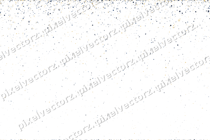 Nahtloser Glitzerregen in Dunkelblau auf transparentem Grund