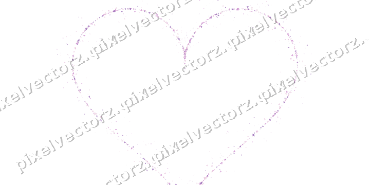 Nahtloses Glitzerherz in Magenta und Violett auf transparentem Grund