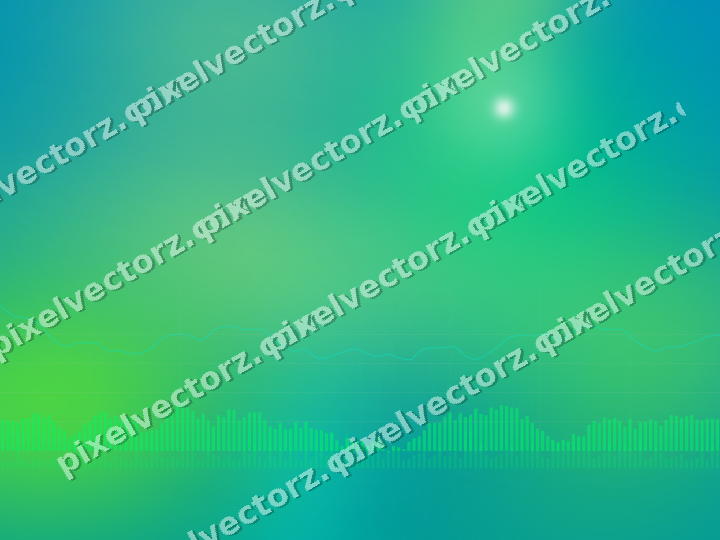 Leuchtender Neon Diagramm Hintergrund in Grün und Limette