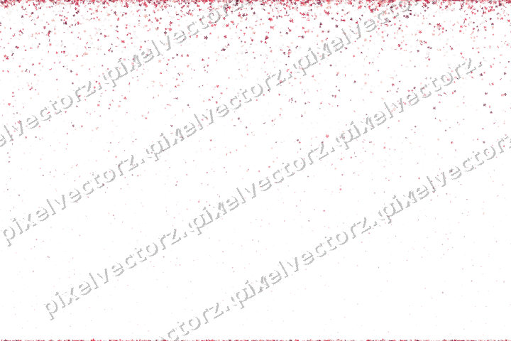 Nahtloser Glitzerregen in Rosa und Rot auf transparentem Grund