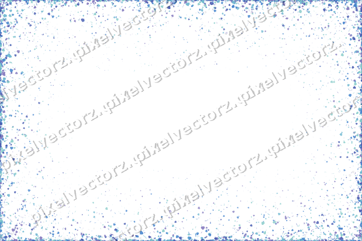 Nahtlose Glitzervignette in Blau und Türkis auf transparentem Grund
