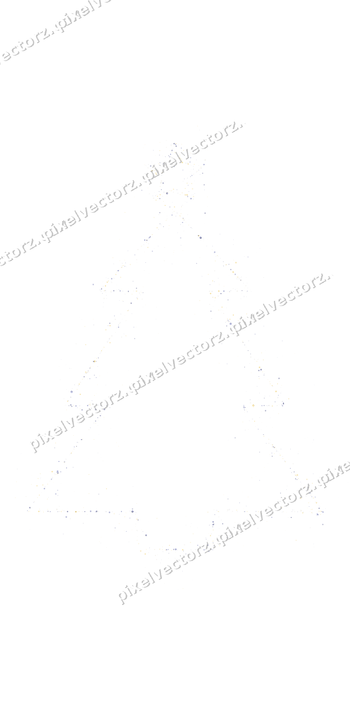 Nahtloser Glitzer-Weihnachtsbaum aus Ringen auf transparentem Grund