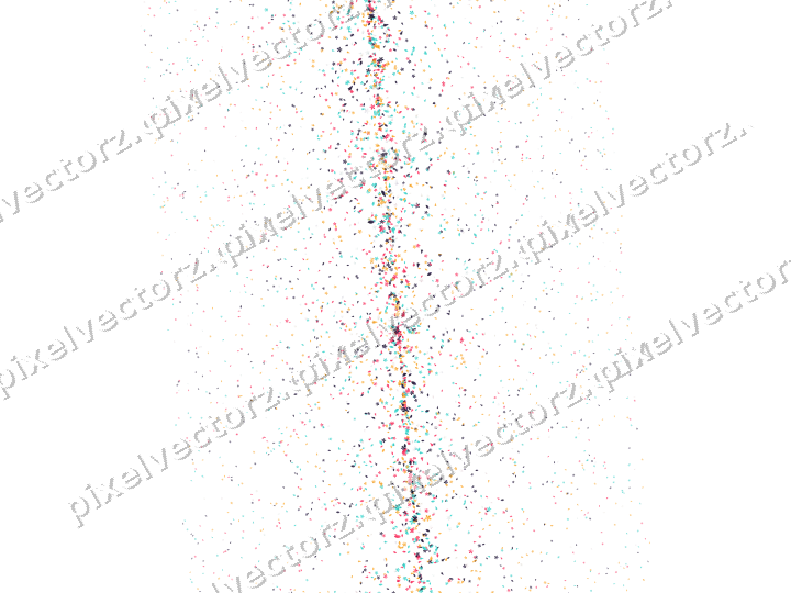 Nahtloses Glitzerband aus Blüten und Tropfen auf transparentem Grund