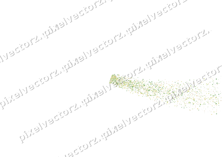 Nahtloser Sternenschweif in Limette und Gelb auf transparentem Grund