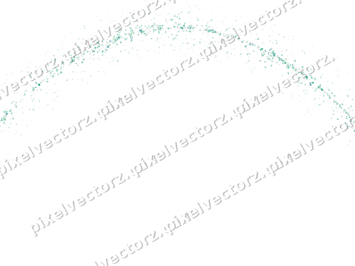 Nahtloser Glitzerbogen in Grün und Petrol auf transparentem Grund