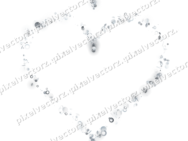 Nahtloses Glitzerherz aus Tropfen und Punkten auf transparentem Grund