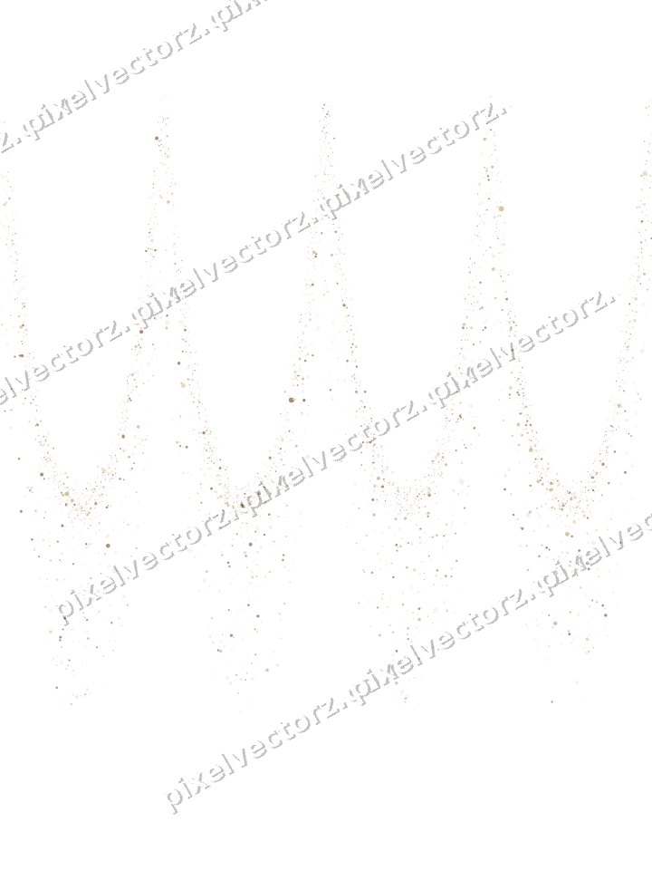 Nahtlose Glitzergirlande in Bernstein auf transparentem Grund