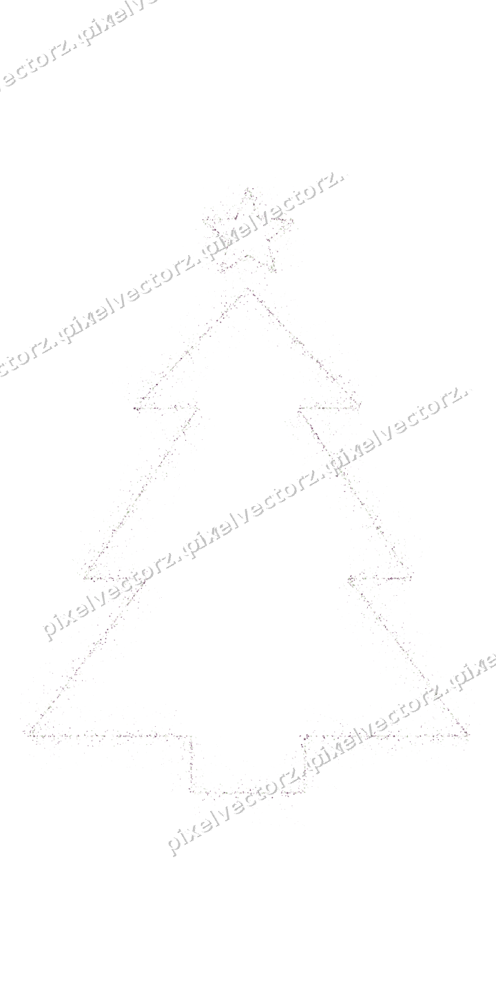 Nahtloser Glitzer-Weihnachtsbaum auf transparentem Grund