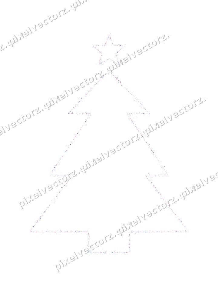 Nahtloser Glitzer-Weihnachtsbaum in Rosa auf transparentem Grund