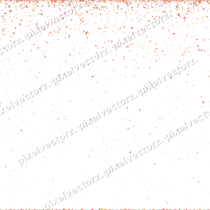 Nahtloser Glitzerregen in Rot und Orange auf transparentem Grund