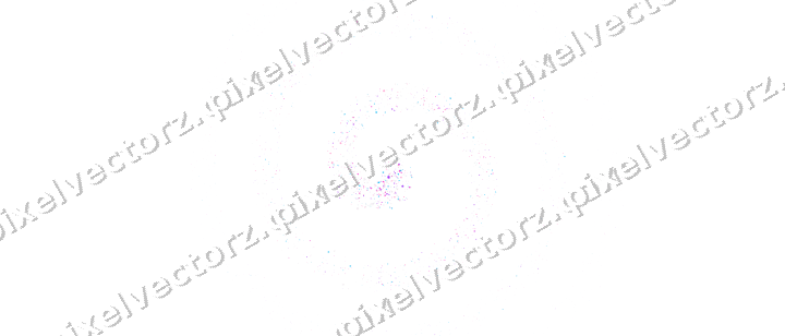 Nahtlose Glitzerspirale aus Sternen und Rauten auf transparentem Grund
