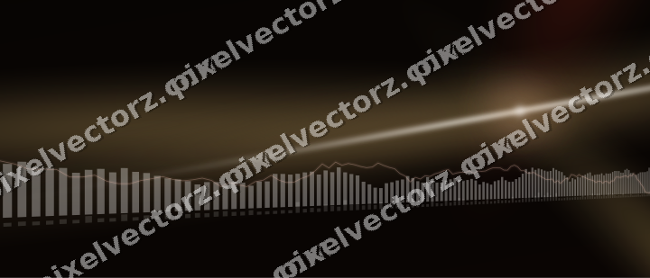 Leuchtender Neon Diagramm Hintergrund in Orange und Bernstein