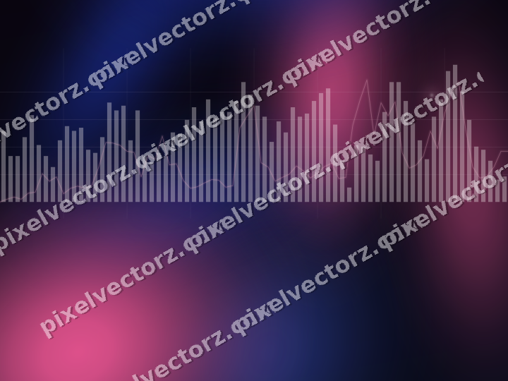 Leuchtender Neon Diagramm Hintergrund in Rosa und Blau