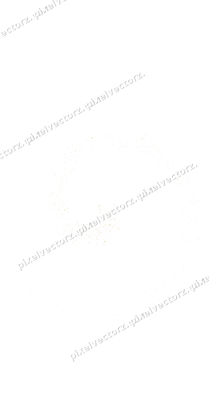 Nahtlose Glitzerspirale aus Blüten auf transparentem Grund