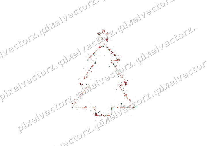 Nahtloser Glitzer-Weihnachtsbaum in Dunkelrot auf transparentem Grund