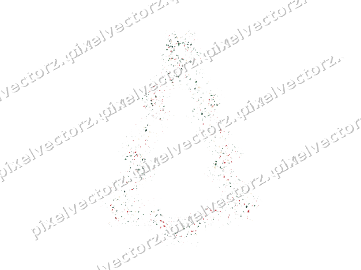 Nahtloser Glitzer-Weihnachtsbaum in Dunkelgrün auf transparentem Grund