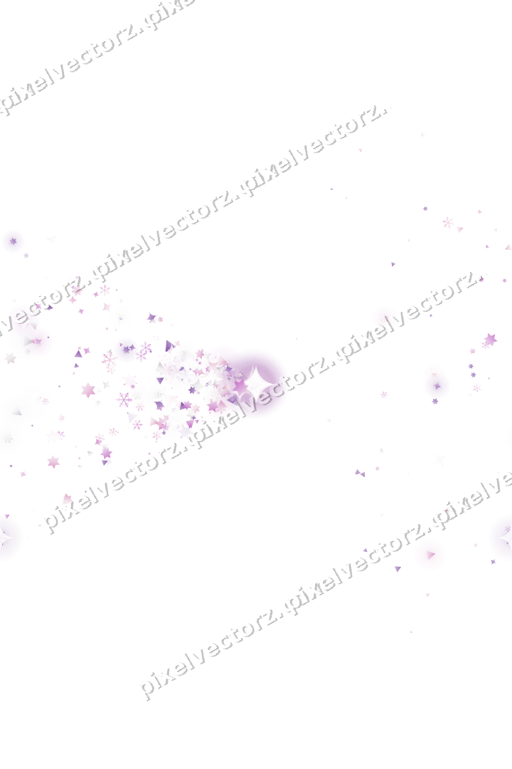Nahtloser Glitzerfächer aus Sternen und Funken auf transparentem Grund