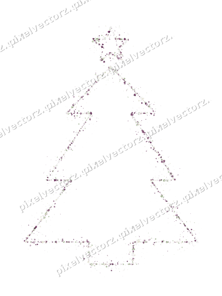 Nahtloser Glitzer-Weihnachtsbaum auf transparentem Grund