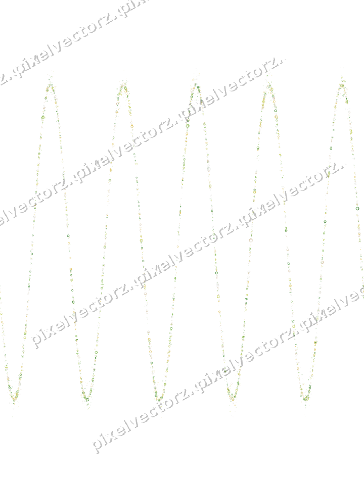 Nahtlose Glitzerwelle aus Tropfen und Ringen auf transparentem Grund