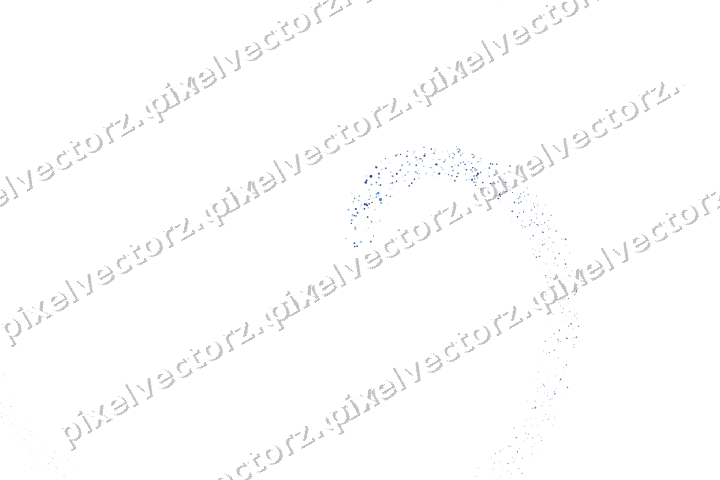 Nahtlose Glitzerspirale in Blau und Türkis auf transparentem Grund