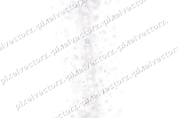 Nahtloses Glitzerband aus Sternen und Ringen auf transparentem Grund