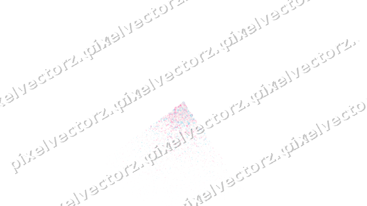 Nahtloser Glitzerfächer aus Ringen in Rosa auf transparentem Grund