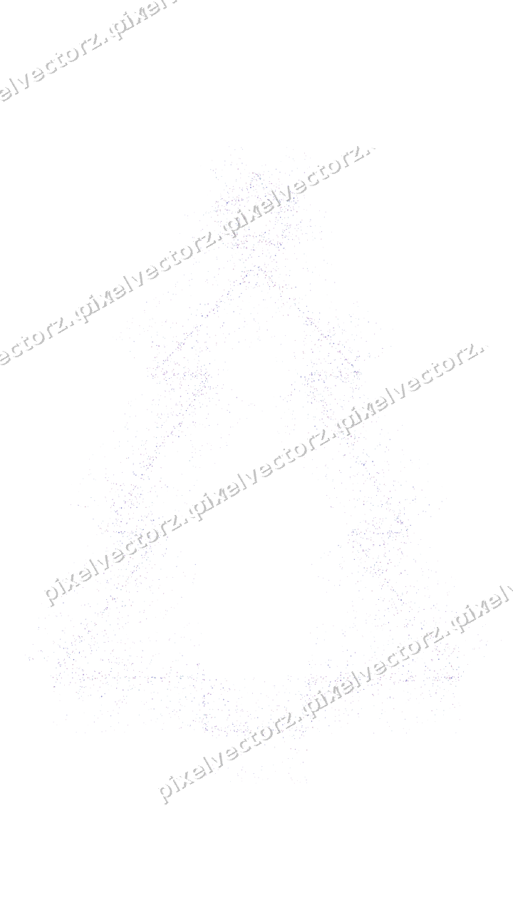 Nahtloser Glitzer-Weihnachtsbaum in Violett auf transparentem Grund