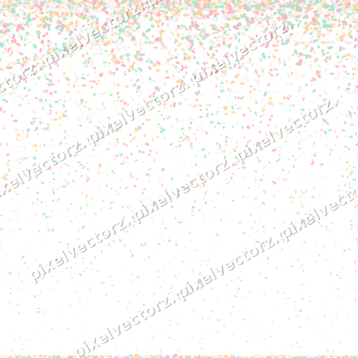 Nahtloser Glitzerregen aus Sternen und Rauten auf transparentem Grund