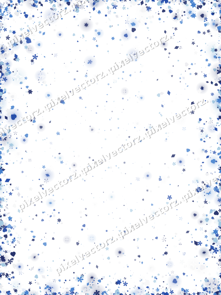 Nahtlose Glitzervignette in Blau und Türkis auf transparentem Grund