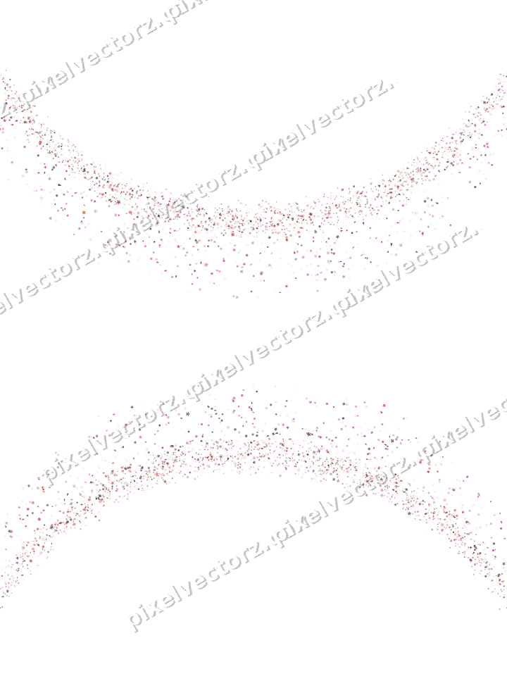 Nahtlose Glitzergirlande in Rot auf transparentem Grund