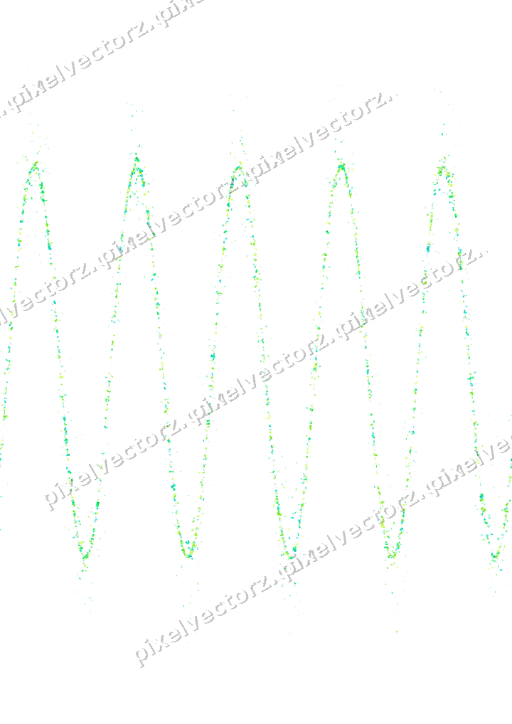 Nahtlose Glitzerwelle in Grün und Limette auf transparentem Grund