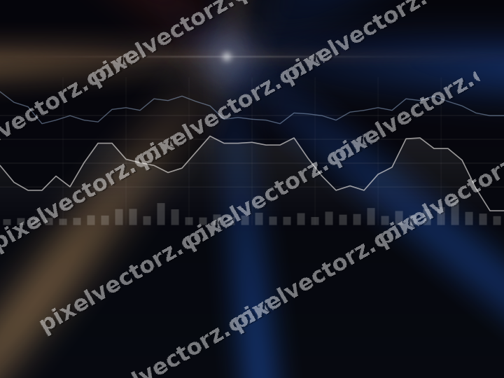 Leuchtender Neon Diagramm Hintergrund in Blau und Rot
