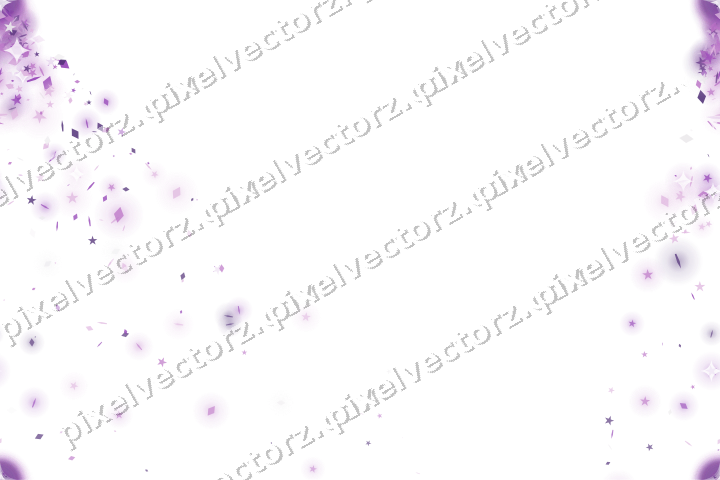 Nahtloser Glitzerfächer aus Sternen und Rauten auf transparentem Grund