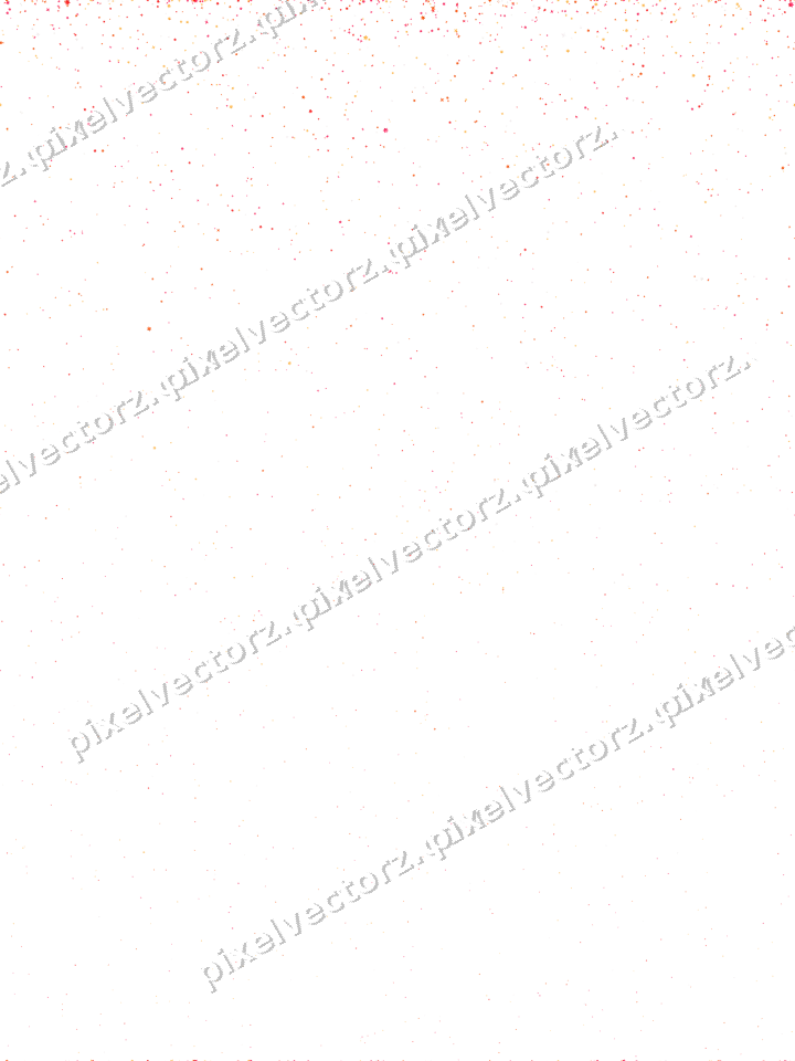 Nahtloser Glitzerregen aus Sternen in Rot auf transparentem Grund