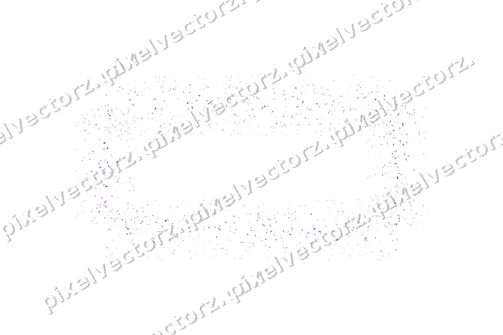 Nahtloser Glitzerrahmen in Violett auf transparentem Grund